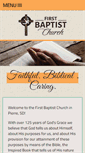 Mobile Screenshot of pierrefirstbaptist.com